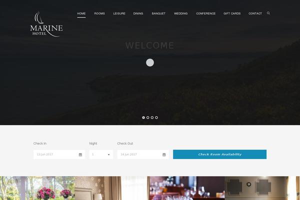 Marine theme site design template sample