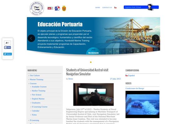 Academia theme site design template sample