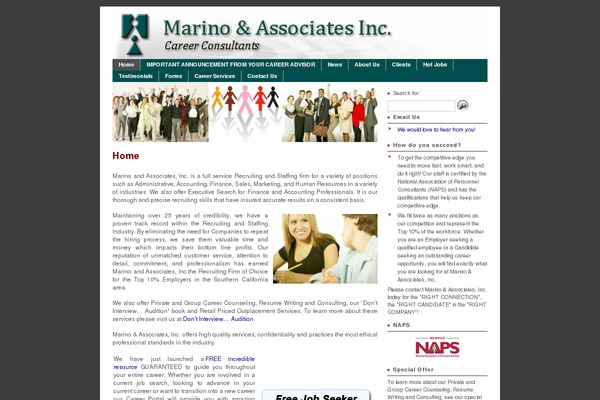 marinoandassociates.com site used Corporate Theme v2