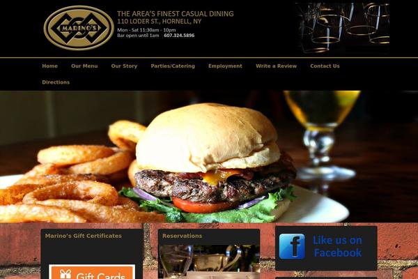 Italian Restaurant theme site design template sample