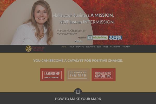 marionchamberlain.com site used Coffee & Cream