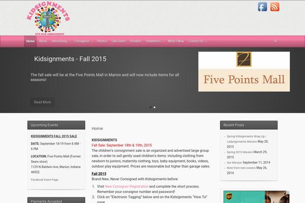 evolve theme site design template sample