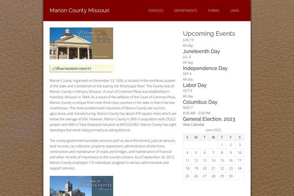 Omega theme site design template sample
