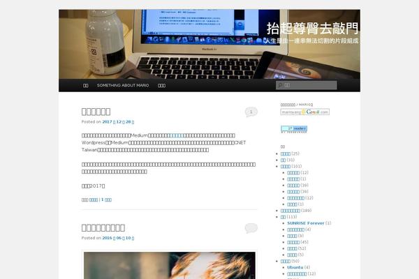 mariorz.com site used Twenty Eleven