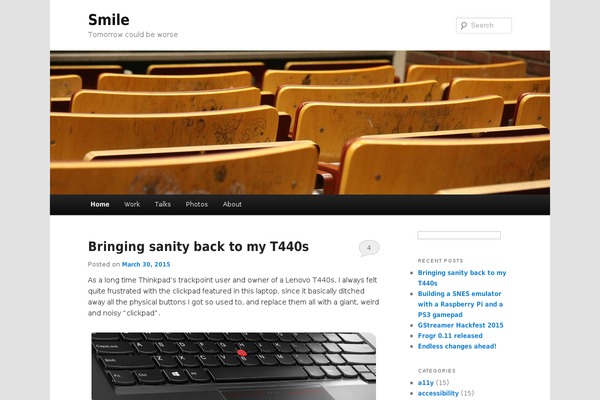 Site using Flickr Gallery plugin