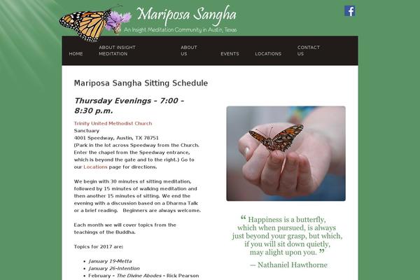 mariposasangha.org site used Oxygen-is-not-a-theme