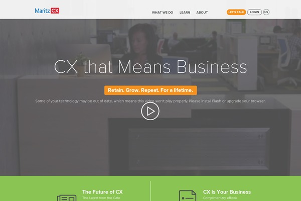 maritzcx.com site used Inmoment