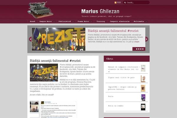 mariusghilezan.ro site used Marius