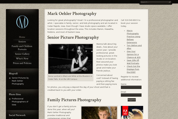 Chocolate theme site design template sample