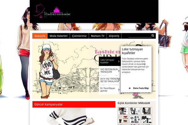 Moda theme site design template sample