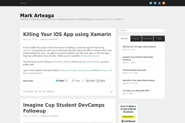 Standard theme site design template sample