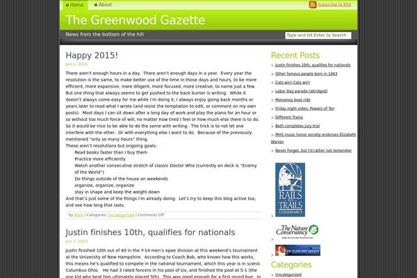 markbartlett.net site used Simple Blog Design 2