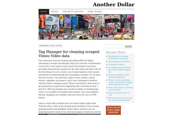 Pilcrow theme site design template sample