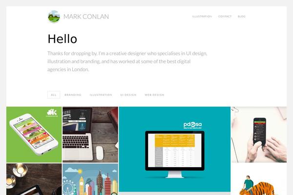 GridStack theme site design template sample