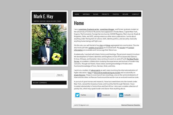 markehay.com site used zeeBizzCard