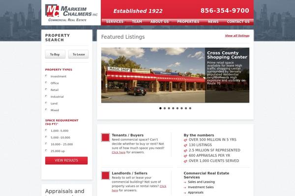 RealEstate theme site design template sample