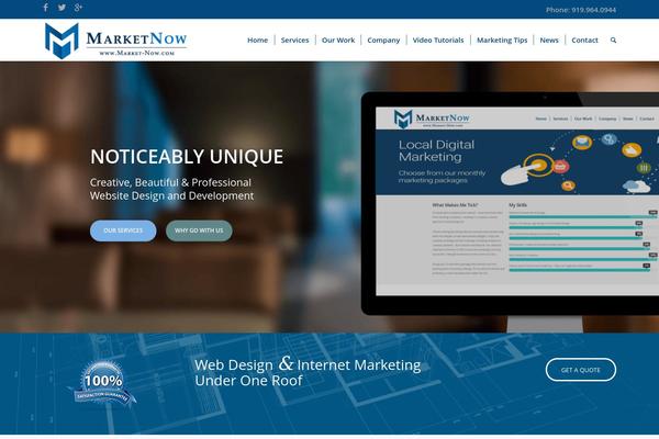 Enfold theme site design template sample