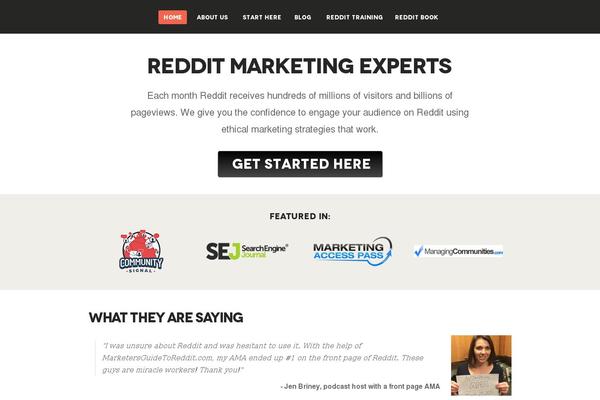 marketersguidetoreddit.com site used Divi Child