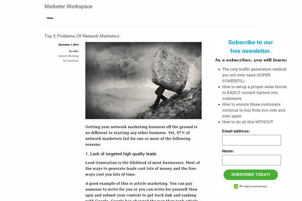 Site using Subscribe-unlock plugin