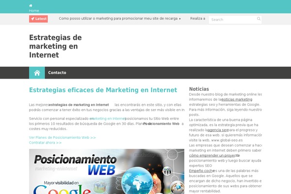 Discover theme site design template sample