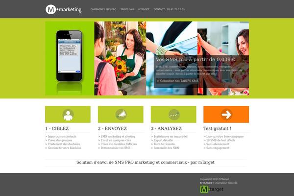 Target theme site design template sample