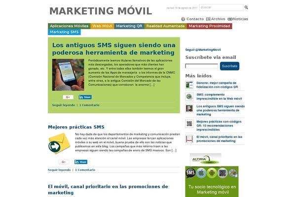 Marketing theme site design template sample