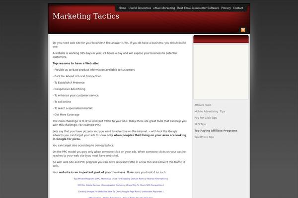 Sleek theme site design template sample