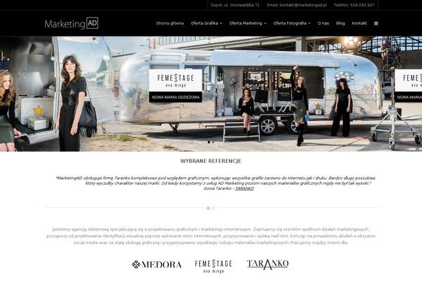 Strata theme site design template sample