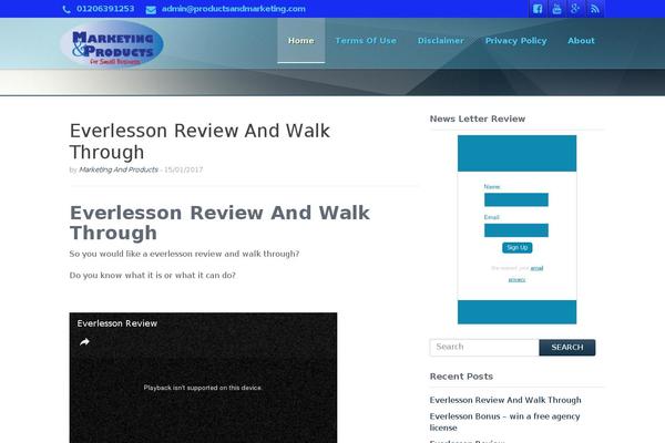 Prostyler theme site design template sample