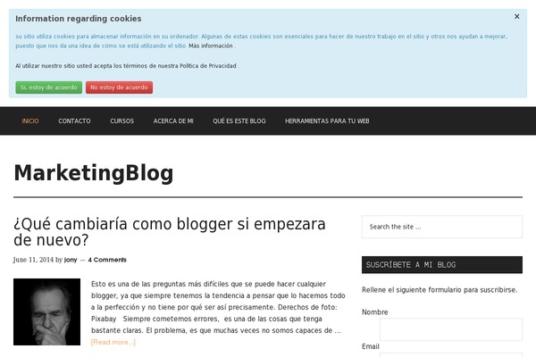 WordPress website example screenshot