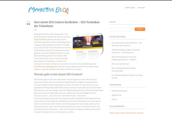 The Cotton theme site design template sample