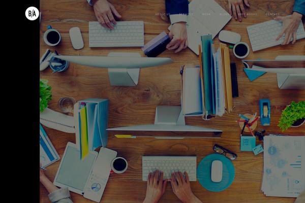 Ba theme site design template sample