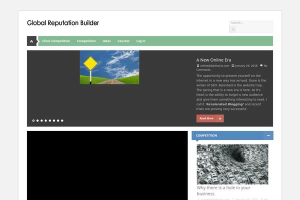 Galaxy theme site design template sample