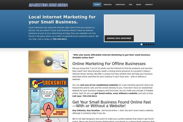 Thesis 1.8 theme site design template sample