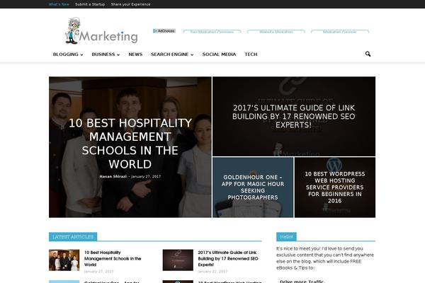 marketingextremist.com site used Zakra