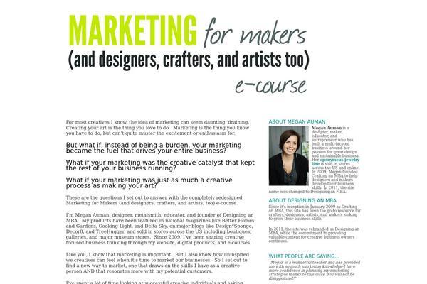 marketingformakers.com site used Craftmba