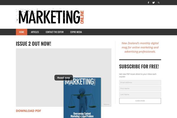 PRESSO theme site design template sample