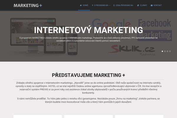 Onepage theme site design template sample