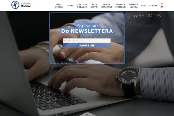 Marketing theme site design template sample