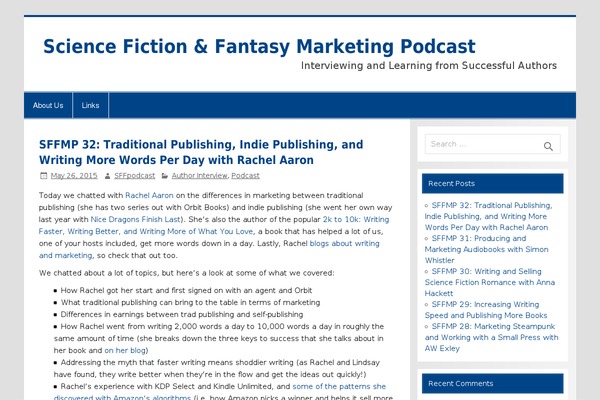Site using Podcasting Plugin by TSG plugin