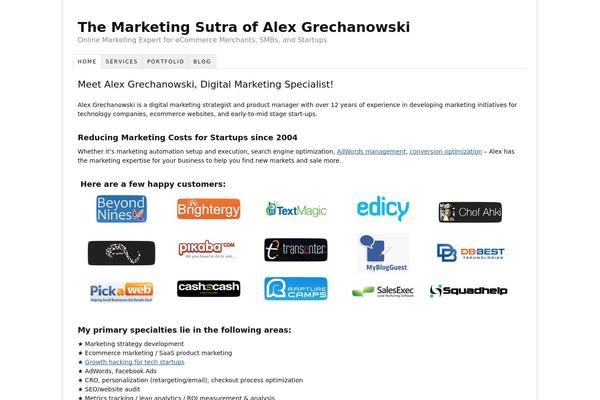 Thesis_182 theme site design template sample