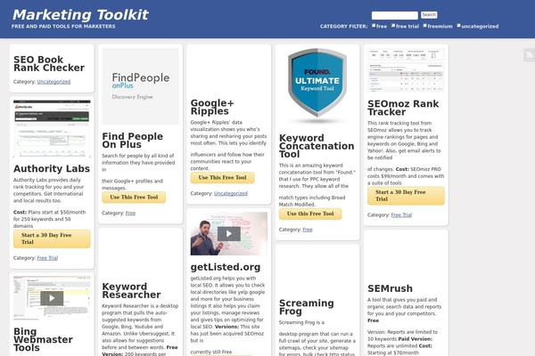 marketingtoolkit.org site used Foliogridpro