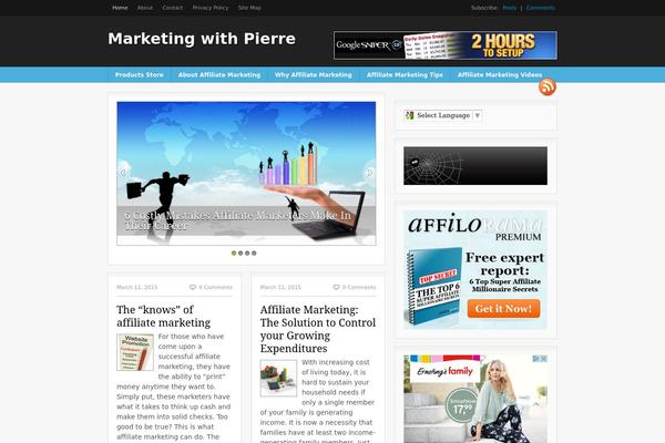 Fresh News theme site design template sample