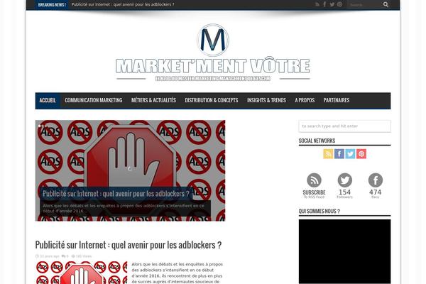 Jarida theme site design template sample