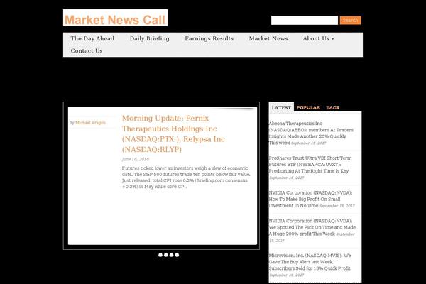 Site using Flex Slider for WP Rotator plugin
