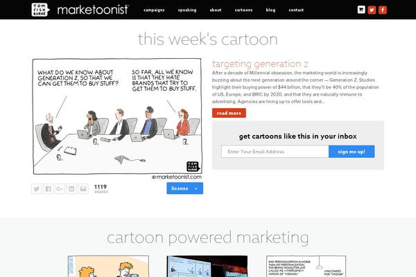 marketoonist.com site used Marketoonist