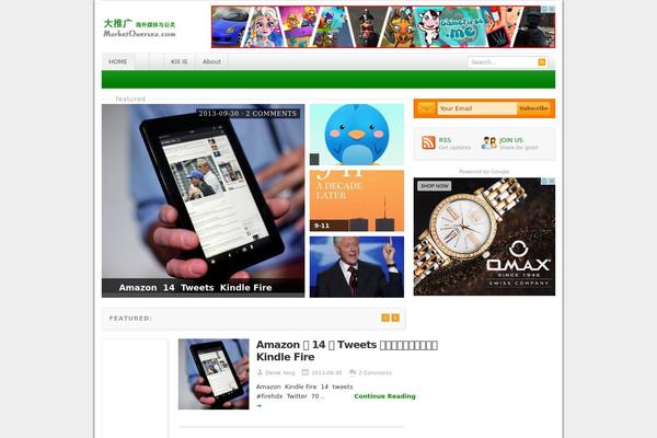 Resizable theme site design template sample