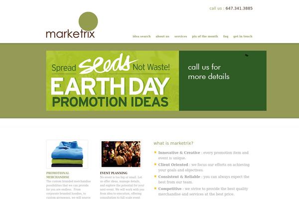 Promotion theme site design template sample