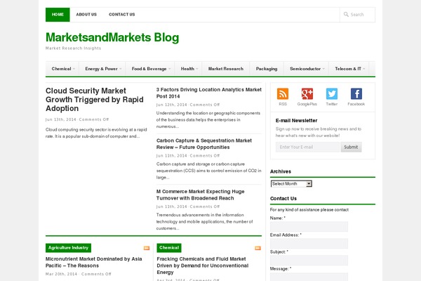Newswire theme site design template sample