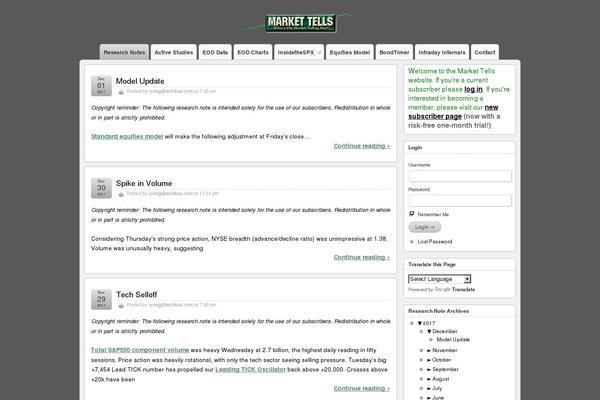Site using jQuery Archive List Widget plugin